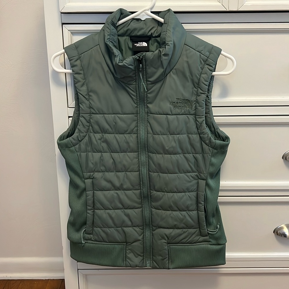 Olive Green North Face Vest
